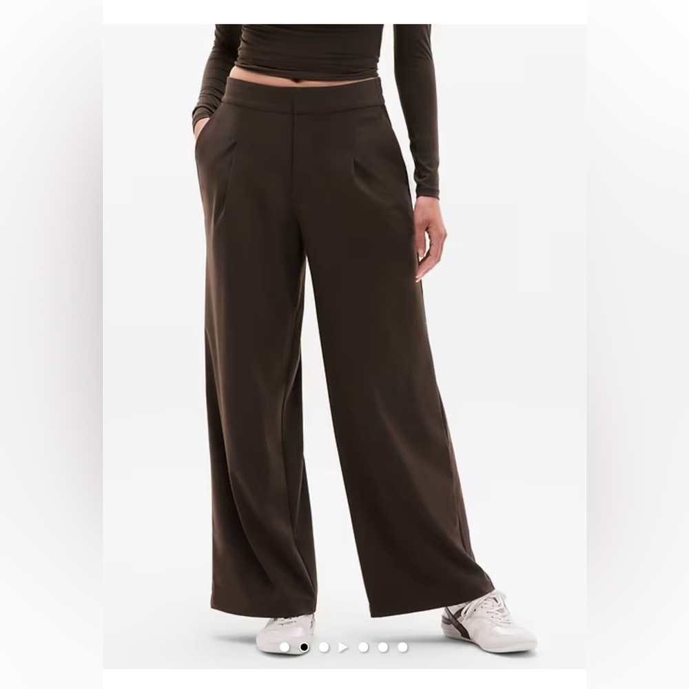 Athleta Brown Wide Leg Pants